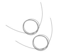 WESIEVYA Corde de Fixation Résistante Argentée Câble en Fil d'acier 2 Pièces Installation Facile pour Panier de Basket Intérieur et Extérieur pour Filet de Basket-Ball