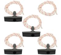 WESIEVYA Cordon de Traction Porte de Garage Flexible en Plastique avec Poignée, 1 Mètre, Lot de 5 Pièces, pour Déverrouillage D'urgence et Échelle de Grenier