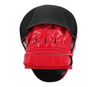 WESIEVYA Coussin de Boxe Rouge en PU Cinq Emplacements pour Doigts, Protection Maximale et Confort pour Entraînement de Muay Thai et Arts Martiaux