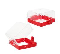 WESIEVYA Couvercle du Bouton D'arrêt D'urgence, Cache de Protection D'interrupteur en Plastique, pour Bouton D'arrêt D'urgence 22/30/38mm, Maison et Bureau, Protège L'activation