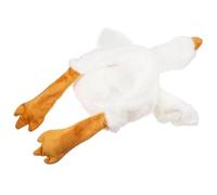 WESIEVYA Couvre-chef D'oie en Peluche Blanche Confortable Rembourrage en Coton Pp, Accessoire Unique et Adorable pour Séances Photo et Événements