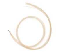 WESIEVYA Crin de Cheval Mongol Matériau Synthétique Léger Beige Extrémité Pré-nouée, Fixation Facile pour de Violon et Violoncelle pour Débutants
