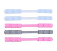 WESIEVYA Crochets D'extension de Masque en Silicone 5pcs, Réglables et Réutilisables, Réduisent la Pression Oreilles, Compatibles Plupart des Caches-oreilles pour Visage Couleur Aléatoire