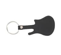 WESIEVYA De Médiators Étui De Transport Banjo Médiators De Basse De Médiator De Guitare Porte-clés Anneau PU Guitare Anneau De Guitare Porte Médiator Étui pour Médiators Black Cuir