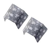 WESIEVYA Déflecteurs Anti-éclaboussures en Aluminium Facile à Nettoyer, 2pcs Pliables Cuisine, Protection les Projections D'huile
