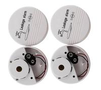 WESIEVYA Détecteur de Fuites d'eau Blanc 2pcs Alarme Puissante pour Maison et Salle de Bain, Installation Polyvalente en Abs Fiable Long Terme