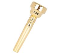 WESIEVYA Embouchure de Trompette Laiton Plaqué Or Compacte et Résistante pour Débutants et Adultes Finition Lisse sans Bavures Adaptée Pratique Apprentissage