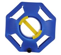 WESIEVYA Enrouleur de Câble Électrique Portable Bleu avec Protection de Cordon et Mécanisme Rétractable, pour Camping et Usage Domestique, Dimensions 32,5x32,5x9 Cm