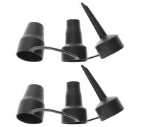 WESIEVYA Ensemble 2 Pièces Embouts de Pompe en Plastique 3 Tailles Détachables, Buse de Remplacement pour Gonfleur Électrique, Accessoires Polyvalents pour Gonflage de Ballons et Articles