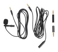 WESIEVYA Ensemble Microphone pour Enregistrement 2 Sets Paquet Portable et Câble TPE, Micro Omnidirectionnel Facile à Utiliser pour Téléphone et Ordinateur en Extérieur