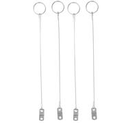 WESIEVYA Épingles à Libération Rapide Installation Facile Sécurité avec Câble de Sécurité Marine Robuste 4pcs en Acier Inoxydable pour Accessoires Bateau
