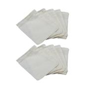 WESIEVYA Filtres Réutilisables Cordon de Serrage 20 Sachets de Thé en Coton Dimensions 8x6 Cm pour Thé en Vrac pour Infusion