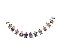 WESIEVYA Guirlande de Fanions pour Fête d'anniversaire de Chien Nœud Et Chapeau Fournitures de Fête sur Le Thème du Chien Accessoire Photo pour Chiot Célébration d'animaux de Compagnie