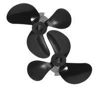 WESIEVYA Hélices de Bateau Télécommandé à 3 Pales Accessoires de Modèle Rc Facile à Installer pour Bateaux de Loisirs 1 Paire