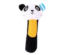 WESIEVYA Hochet Peluche Animal De Dessin Animé Pour Garçon Fille Panda Noir Et Blanc Stimule Reconnaissance Couleurs Motricité Fine