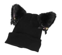 WESIEVYA Housse de Casque de Ski en Laine Élastique à Motif Oreilles de Chat Légère et Pratique Protection du Casque Lors du Ski