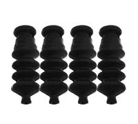 WESIEVYA Housse Imperméable en Caoutchouc Noir pour Maquette de Bateau, Soufflet Accordéon Étanche, 4 Pièces, Protection Robuste pour Activités Extérieures et Voyages
