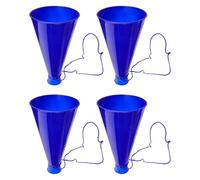 WESIEVYA Instruments de Bruitage pour Jeux Lot de 4 Mégaphones Portables en Plastique pour Concerts, Mariages et Fêtes Scolaires, Jouets Décoratifs pour Garçon et Filles