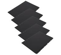 WESIEVYA Intercalaires pour Classeur A5 Onglets Pratiques en Papier Noir, Séparateurs Détachables pour Cahier et Bloc-notes, Lot de 5 Pièces pour Organiser Rapports et Journaux