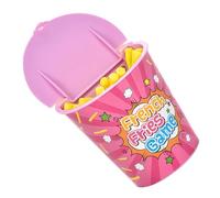 WESIEVYA Jeu Interactif de Tirage Sort Frites en Plastique Rose, Créatif et Amusant pour Garçon et Filles, pour Fêtes et Jeux D'adresse, Présent Ludique pour Tout-Petits et Animation