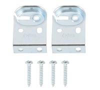 WESIEVYA Kit D'accessoires Facile à Installer pour Stores Enrouleurs en Fer Argenté, Support de Fixation Carré pour Stores à Rouleau à Domicile
