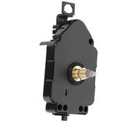 WESIEVYA Kit de Mécanisme D'horloge Silencieux à Quartz avec Balancier Allongé, Arbre de 23,5 Mm, en Plastique Noir, Installation Facile pour Réparation D'horloge Murale