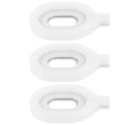 WESIEVYA Kit de Réparation pour Trompette pour Réparation D'instruments de Musique 3pcs Rondelles de Soupape en Plastique Blanc, Accessoires Polyvalents et Adaptables