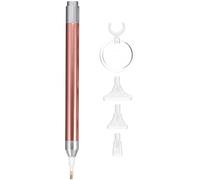 WESIEVYA Kit de Stylo à Strass DIY Lumière LED et Loupe, Stylo Foreur à Pointe Multiple, Outil Pratique pour Broderie Diamant et Peinture Diamantée