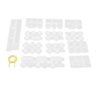 WESIEVYA Lot de 13 Moules en Silicone Créatifs pour Fabrication Artisanale de Keycaps Clavier Mécanique, Réutilisables, Adaptés DIY Matériau Silicone Blanc Couleur Couleur Aléatoire