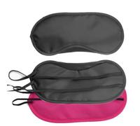 WESIEVYA Lot de 15 Masques de Sommeil en Polyester Légers Double Bande Élastique, Cache-œil Flexible pour Thérapie Chaude et Froide, pour Train et Hôtel Couleur Aléatoire