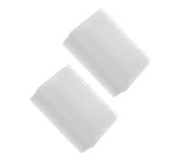 WESIEVYA Lot de 2 Brosses Sensorielles pour Bébé Blanches Stimulation Tactile Apaisante Poils Doux pour Défense Sensorielle Outil Ergothérapie Professionnel