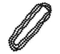 WESIEVYA Lot de 2 Colliers Longs en Perles Synthétiques 142 Cm, Chaîne Noire, Colliers de Fausses Perles pour Pulls, Bijoux Fantaisie Femme, Sautoir Élégant pour Occasions Quotidiennes