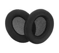 WESIEVYA Lot de 2 Coussinets d'oreillette de Rechange ovales en PU pour Casque Audio, avec Isolation phonique, compatibles avec Les Casques téléphoniques de Bureau.