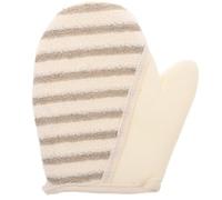 WESIEVYA Lot de 2 Moufles Exfoliants en Lin Corps, Élimination Douce des Peaux Mortes, Usage Polyvalent pour Dos et Pieds en Spa et Bains Publics