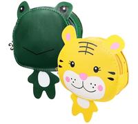 WESIEVYA Lot De 2 Paquet À Main Grenouille Et Tigre Motif Dessin Animé 3D Paquet À Bandoulière Et Porte-Monnaie pour Filles