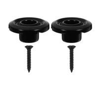 WESIEVYA Lot de 2 Verrous de Sangle Métalliques Noirs pour Basse Guide-cordes de Basse Robuste Sécurisé Accessoires pour Instruments de Musique Compatible Divers Modèles pour Maintien