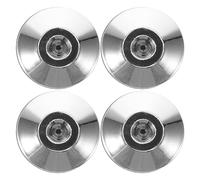 WESIEVYA Lot de 4 Anneaux de Protection pour Haut-parleurs - Patins Anti-Vibrations et Antichoc pour systèmes Audio - Patins pour Pieds d'amplificateur et moniteurs de Studio (Argent)