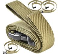 WESIEVYA Lot de 4 Sangles à Bagages Réglables Boucle Double Sécurité, Légères et Résistantes, pour Valises et Tentes Pendant Vos Voyages