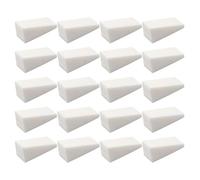 WESIEVYA Lot de 48 Éponges à Manucure Cosmétiques Blanches de Coin, Applicateurs Solide pour Nail Art Dégradé, pour Femmes et Maquillage Précis