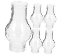 WESIEVYA Lot De 5 Abat-jours Rétro En Verre Pour Lampe à Huile Et Lampe à Pétrole Pour Lustre Vintage