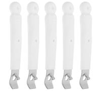 WESIEVYA Lot de 5 Ouvre-flacons en Acier Inoxydable Mini et Portable, Décapsuleur Compact pour Liquide Oral, Adapté aux Mains Faibles et Usage à Domicile Milieu Hospitalier