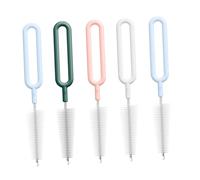 WESIEVYA Lot De 5 Set De Goupillons En Nylon Pour Biberons, Brosse De Nettoyage Petite Taille, Embout Tétine, Usage Quotidien Pour Nourrissons, Couleurs Aléatoires