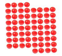 WESIEVYA Lot de 50 Boules de Tombola en PVC Rouges, Réutilisables et Faciles à Ranger, Taille Compacte de 5 Cm, pour Ouverture d'entreprise et Jeux de Fête