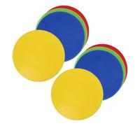 WESIEVYA Lot de 8 Marqueurs Sportifs Plats Antidérapants 23 Cm, Disque D'entraînement Multicolore pour Football, Basketball et Soccer, Zone D'agilité et Marquage de Terrain Extérieur