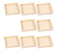 WESIEVYA Lot de 8 Plateaux de Tri Empilables en Bois pour Puzzles 3D à 9 Cubes, Surface Stable et Portable, Stimulation Pensée pour Garçon et Filles, pour Loisirs Créatifs et Rangement la