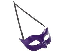 WESIEVYA Masque de Bal pour Hommes en Plastique Pourpre, Demi-masque Classique Simple, Accessoire Créatif pour Fête Costumée ou Bal Masqué