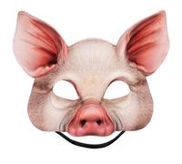 WESIEVYA Masque de Cochon Demi-visage en Eva Léger pour Adulte, Masque Animal Réaliste pour Halloween et Fêtes Costumées, Accessoire Photo pour Cosplay et Bal Masqué, 1 Pièce