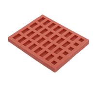 WESIEVYA Moule à Mini-Briques en Silicone pour Ciment et Argile, Détails Réalistes, Démoulage Facile, pour Enseignement en t Architecture Miniature, Pack de 28 Pièces