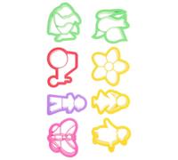 WESIEVYA Moule à Pâte Polymère 8 Pièces en Plastique Léger pour Fabrication de Boucles D’Oreilles DIY, Emporte-pièces Mini Argile, Kit Outils Artisanat Argile pour Création Bijoux