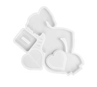 WESIEVYA Moule en Silicone Blanc pour Cadre Photo de Cœur, Méthode D'application Simple, Résistant aux Déchirures, pour DIY et Décoration Romantique